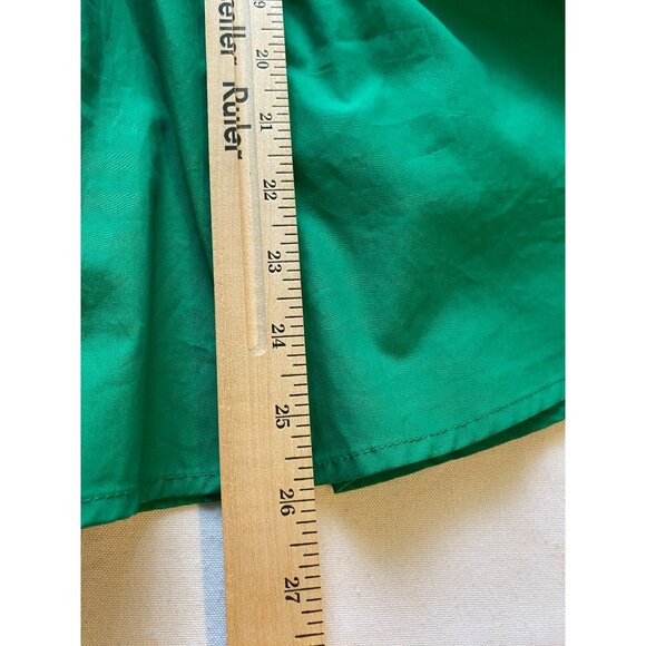 Cato’s Green Smocked Babydoll Top Ruffle Sleeves Square Neckline Womens XL Boho - Picture 7 of 11